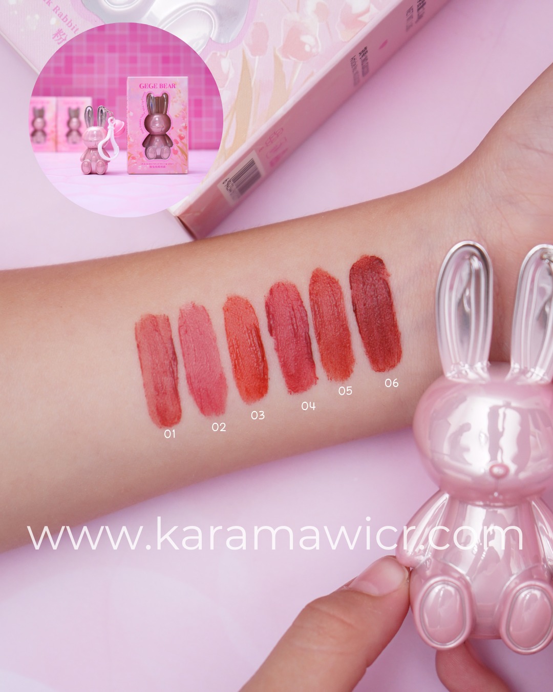 Labial Pink Rabbit/ Conejito Oro Rosa